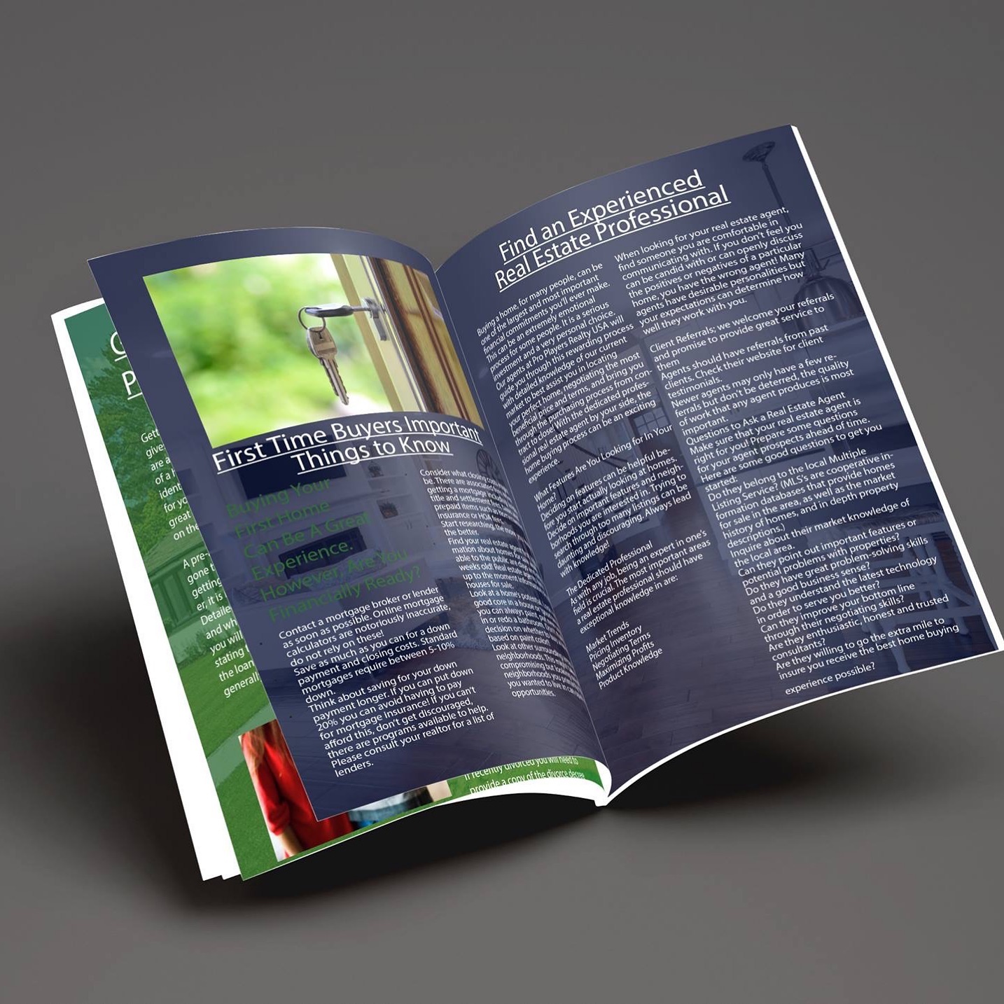 Booklet Design for Tallahassee Real Estate firm