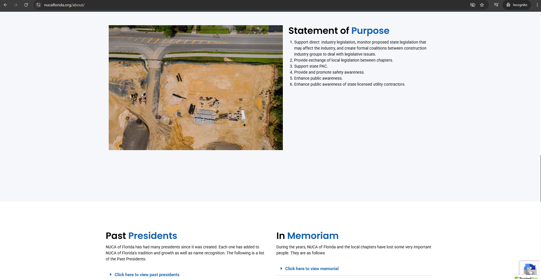 NUCA of Florida website
