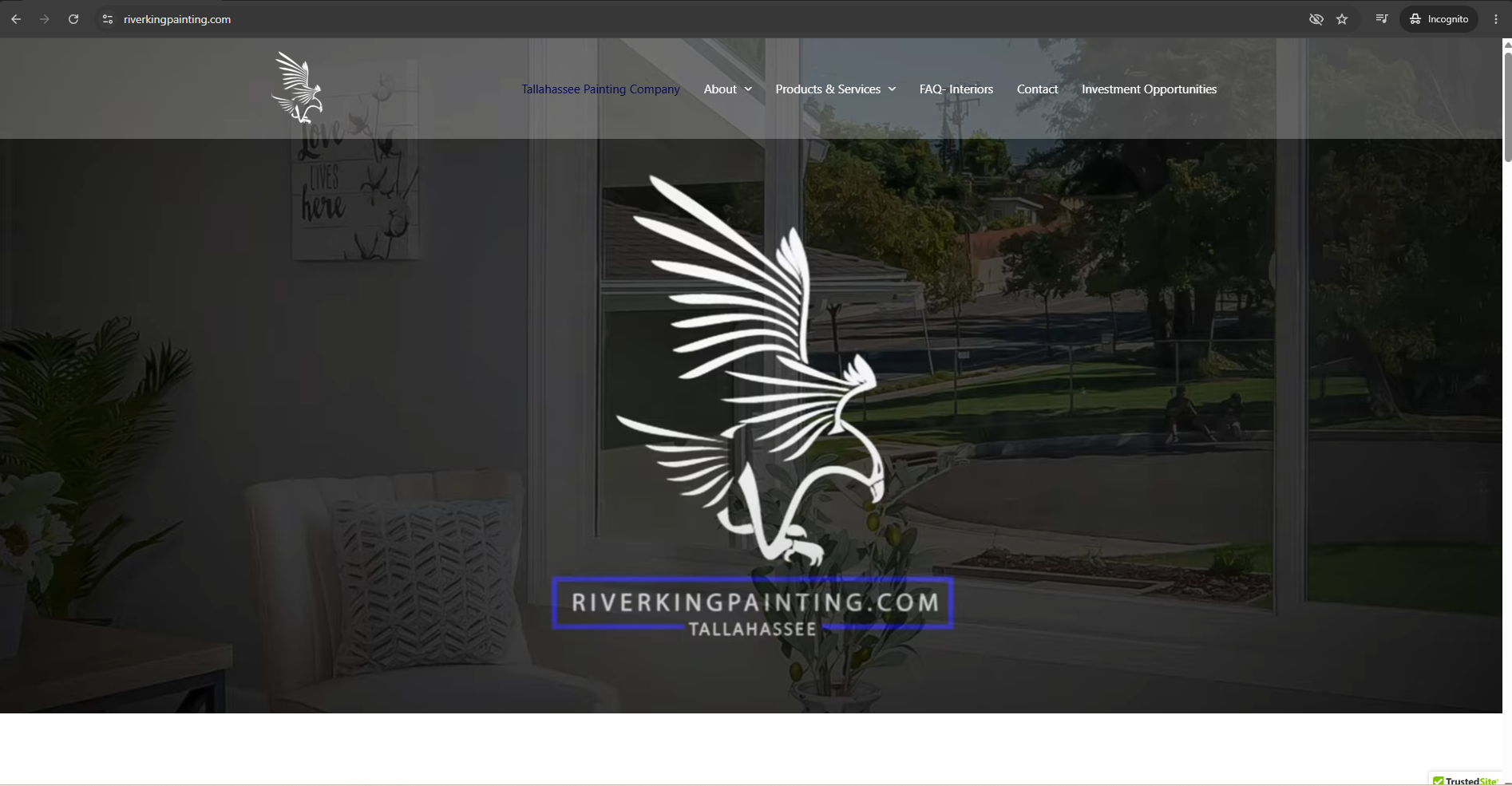 River King Painting website homepage